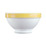 Cardinal Arcoroc Brush Opal&reg; 17-1/4 Oz. Bowl with Yellow Rim