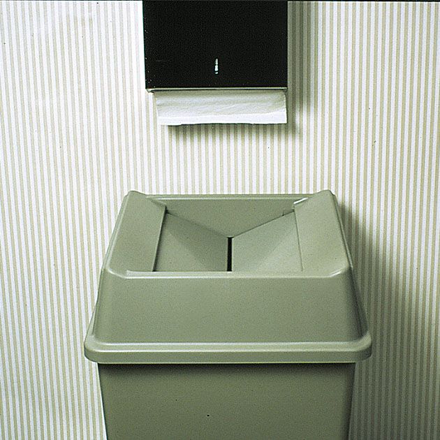 Rubbermaid Untouchable&reg; Beige Swing Top for 3958 / 3959 Containers