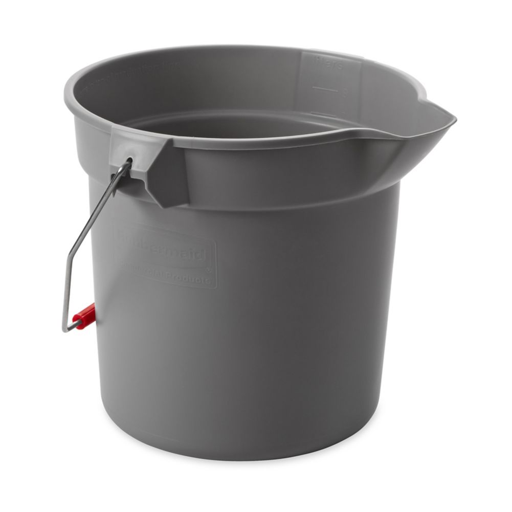Rubbermaid BRUTE&reg; Gray 10 qt Round Bucket
