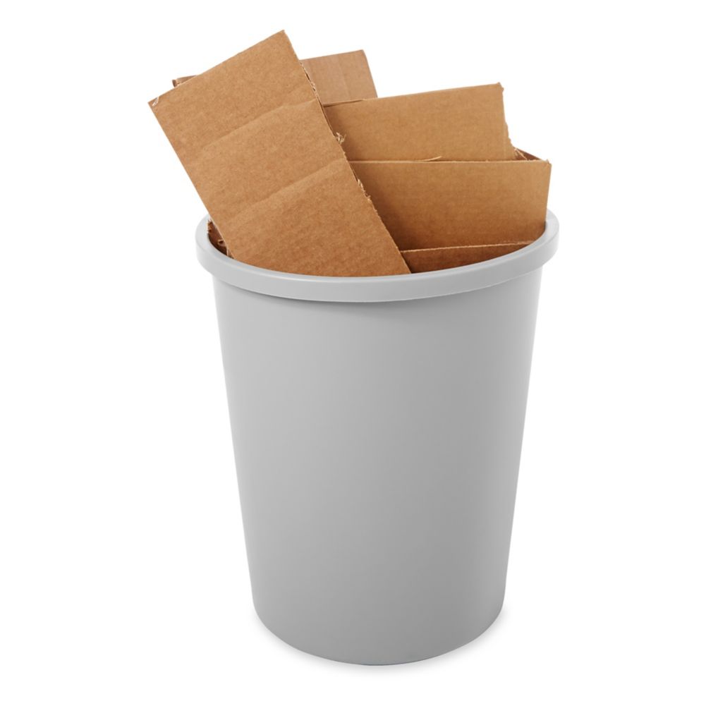 Rubbermaid Untouchable&reg; Round Gray 44 Qt Container