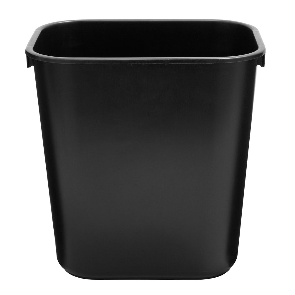 Rubbermaid Small Black 14 Qt Wastebasket