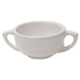 Diversified Ceramics White 14 oz Handled Soup Bowl