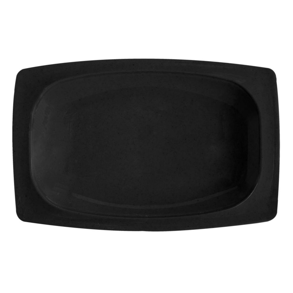 G.E.T. Black Melamine 12-1/4" x 8" Oval Platter