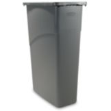 Rubbermaid&reg; Slim Jim&reg; Gray 23 Gallon Waste Container