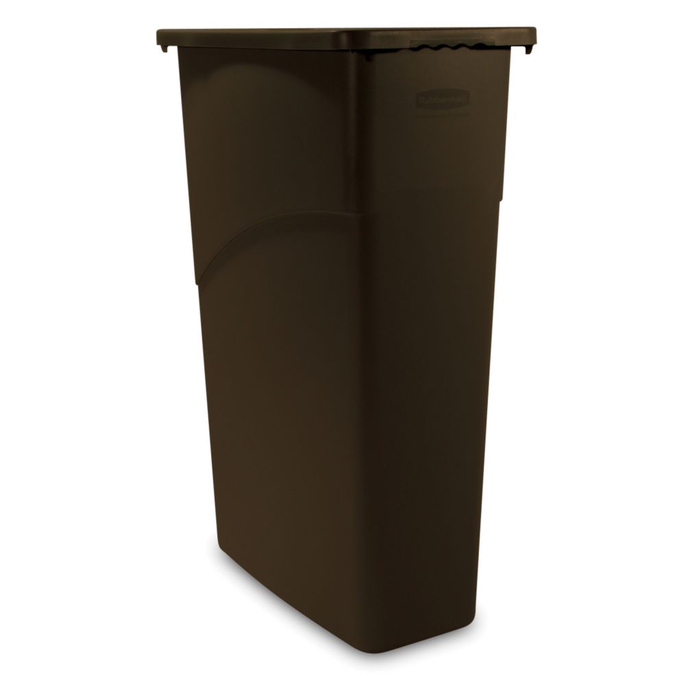 Rubbermaid&reg; Slim Jim&reg; Brown 23 Gallon Waste Container