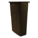 Rubbermaid&reg; Slim Jim&reg; Brown 23 Gallon Waste Container