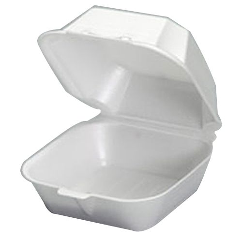 Genpak&reg; Large Hinged Foam Sandwich Container
