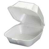 Genpak&reg; Large Hinged Foam Sandwich Container