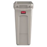 Rubbermaid&reg; Slim Jim&reg; Beige 16 Gallon Container with Handles