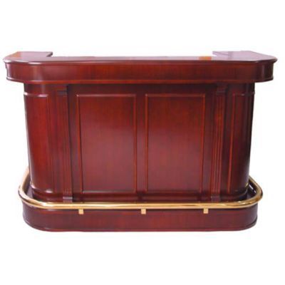 Mobile Bar, Wood Veneer W/ Solid Wood Molding, 75 x 31 x 48