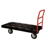 Rubbermaid Black 1-Handle Standard Duty Platform Truck, 48 x 24
