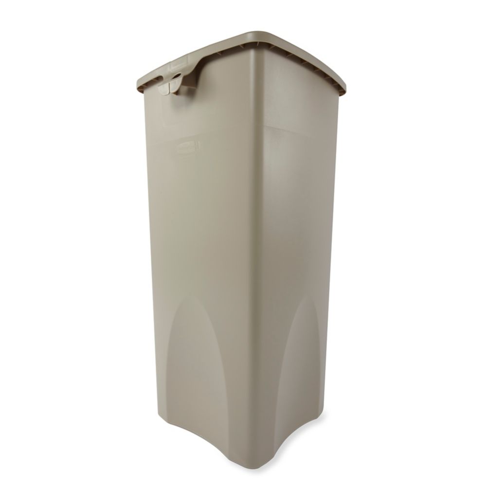 Rubbermaid Untouchable&reg; Square Beige 23 Gal Container