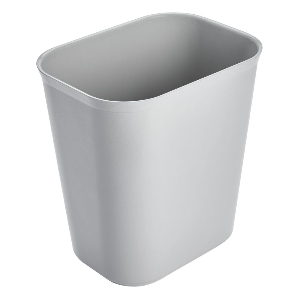 Rubbermaid Gray 14 Qt Fire Resistant Wastebasket