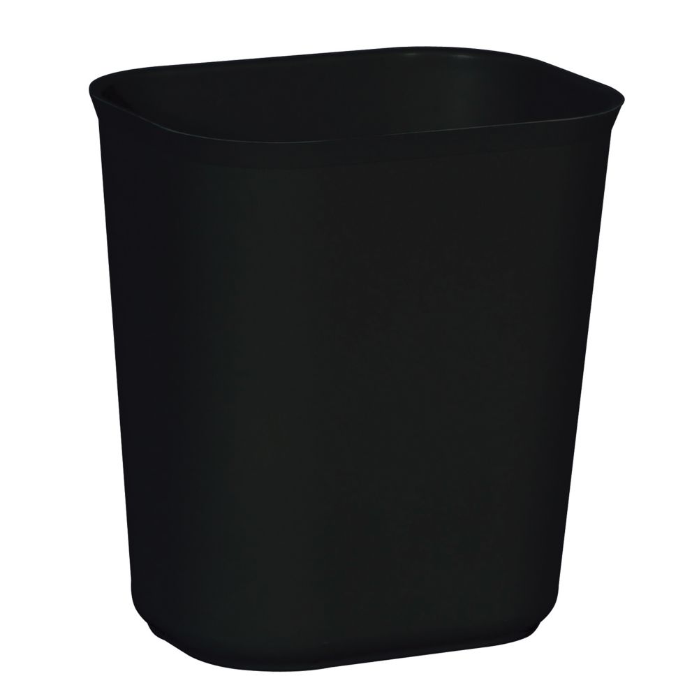 Rubbermaid Black 14 Qt Fire Resistant Wastebasket