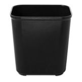 Rubbermaid Black 28 Qt Fire Resistant Wastebasket