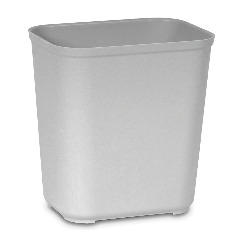 Rubbermaid Gray 28 Qt Fire Resistant Wastebasket