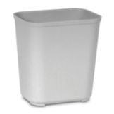 Rubbermaid Gray 28 Qt Fire Resistant Wastebasket