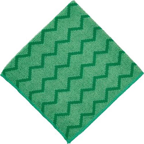Rubbermaid HYGEN&trade; Green Microfiber 16" All Purpose Cloth
