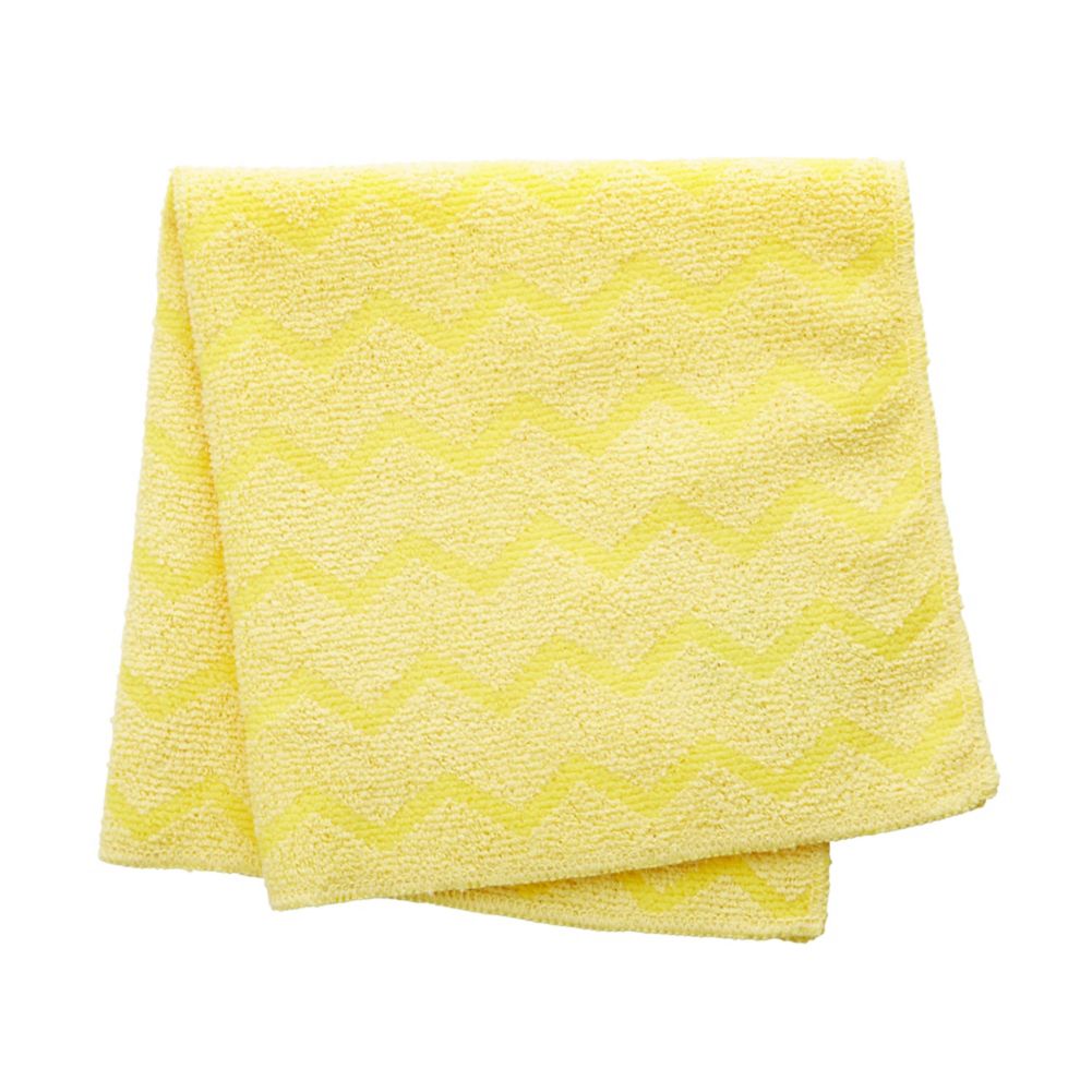 Rubbermaid HYGEN&trade; Yellow Microfiber 16" Bathroom Cloth