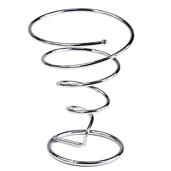 Small Chrome Wire Fry Cone Holder, 1" x 4" x 6"
