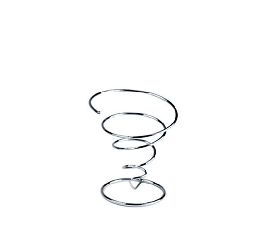 Medium Chrome Wire Fry Cone Holder, 2" x 5" x 6"