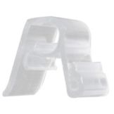 Old Style Clear Tray Clip w/ Low Front Tag