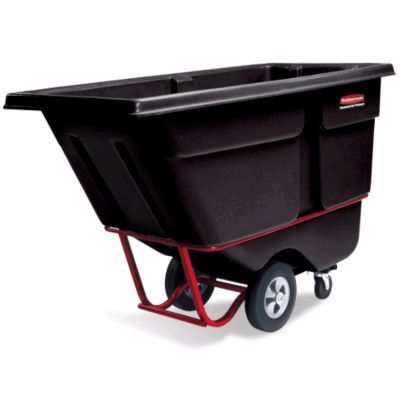 Rubbermaid Black Heavy Duty 1/2 cu yd Tilt Truck