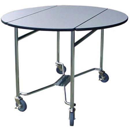 Lakeside&reg; Gray Sand Laminate Folding Room Service Table