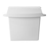 Rubbermaid White Sanitary Napkin Receptacle w/ Rigid Liner