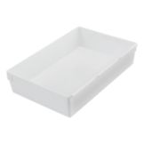 Rubbermaid White Plastic Drawer Organizer, 9" x 6"