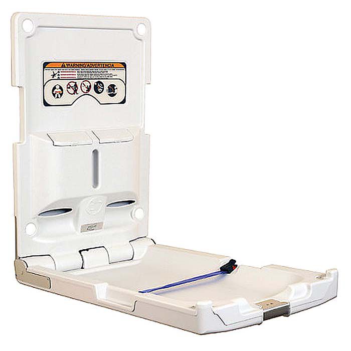Foundations&reg; Polyethylene Vertical Baby Changing Station