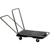 Rubbermaid Black Straight Handle Utility Duty Triple&reg; Trolley