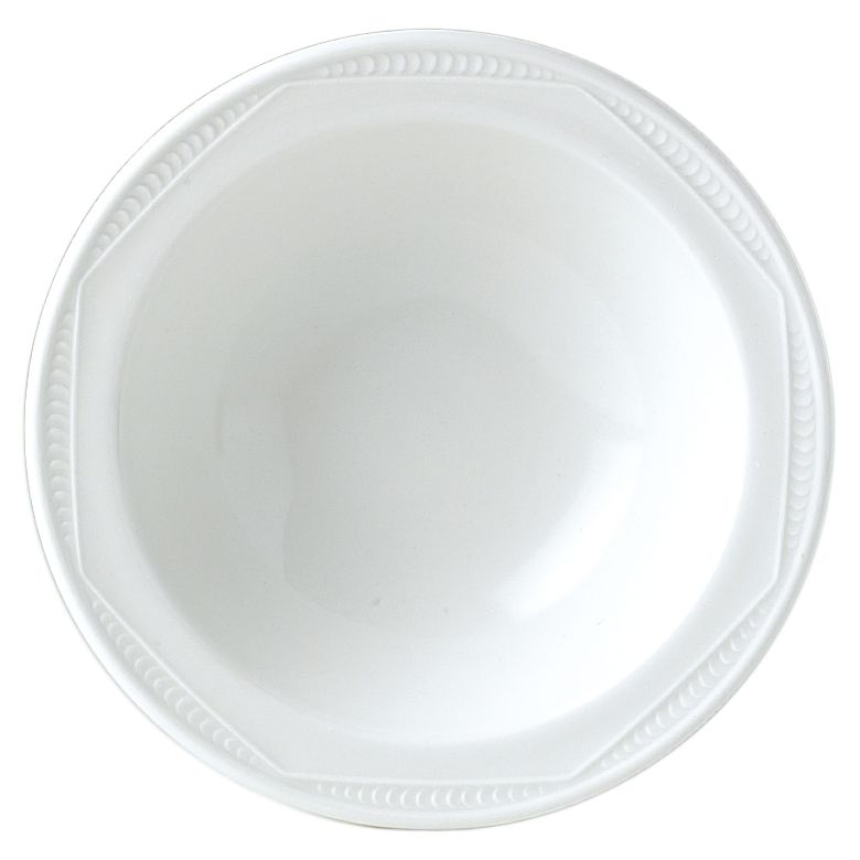 Steelite Monte Carlo White 9-1/4" Rimmed Fruit Stone