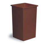 Continental Swingline&trade; Brown Square 25 gal Receptacle