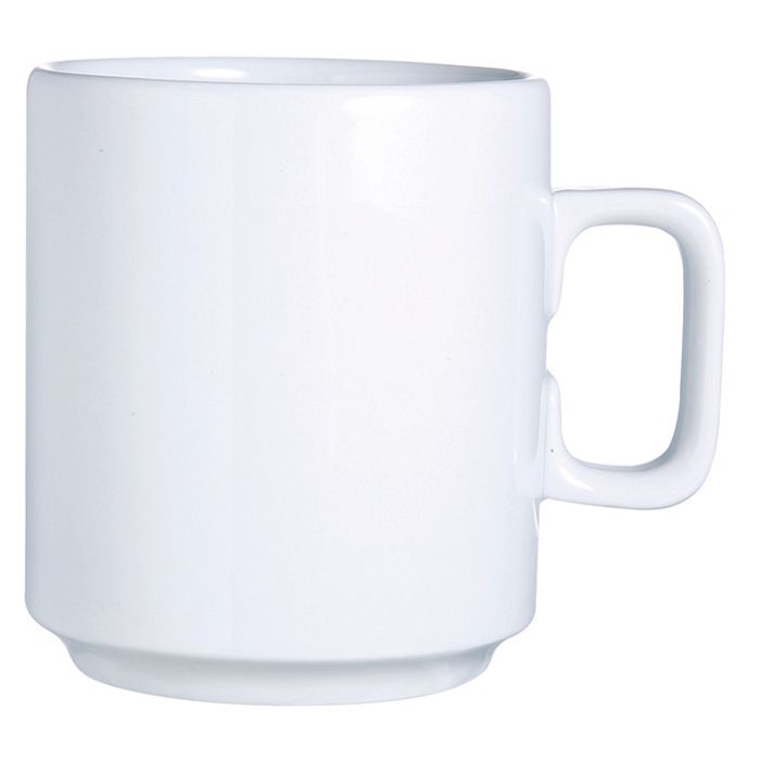 Cardinal Arcoroc Candour White Porcelain 11 Oz. Mug