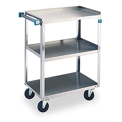 Lakeside&reg; Stainless Steel 300 lb Capacity 3-Shelf Cart