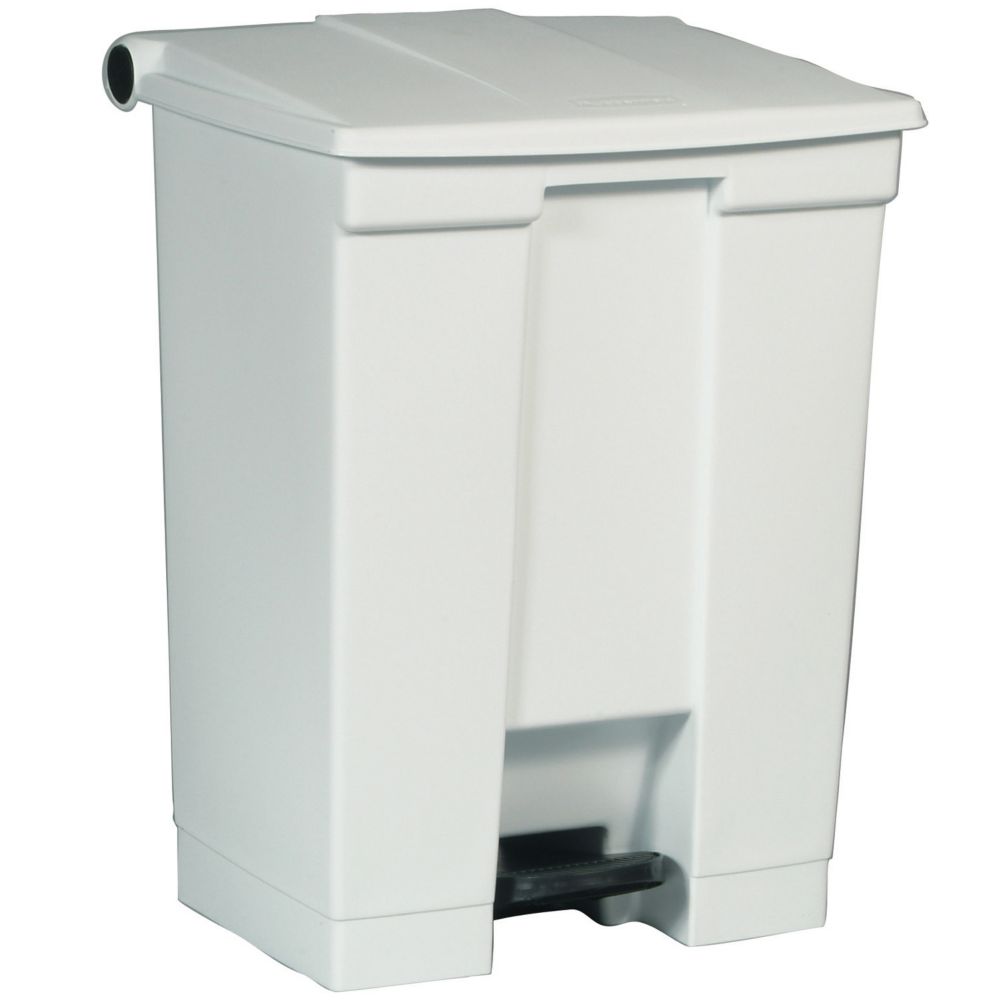 Rubbermaid White 18 Gal Step-On Container
