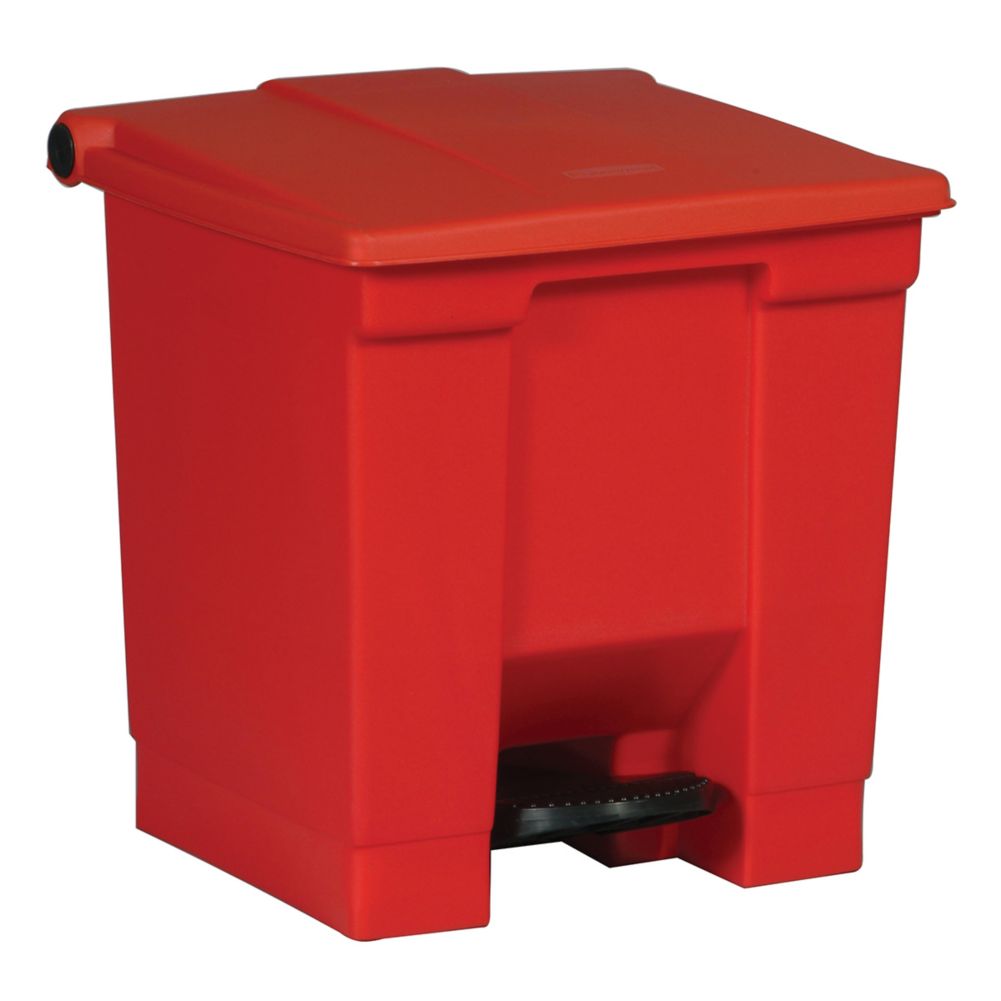 Rubbermaid Red 8 Gal Step-On Container