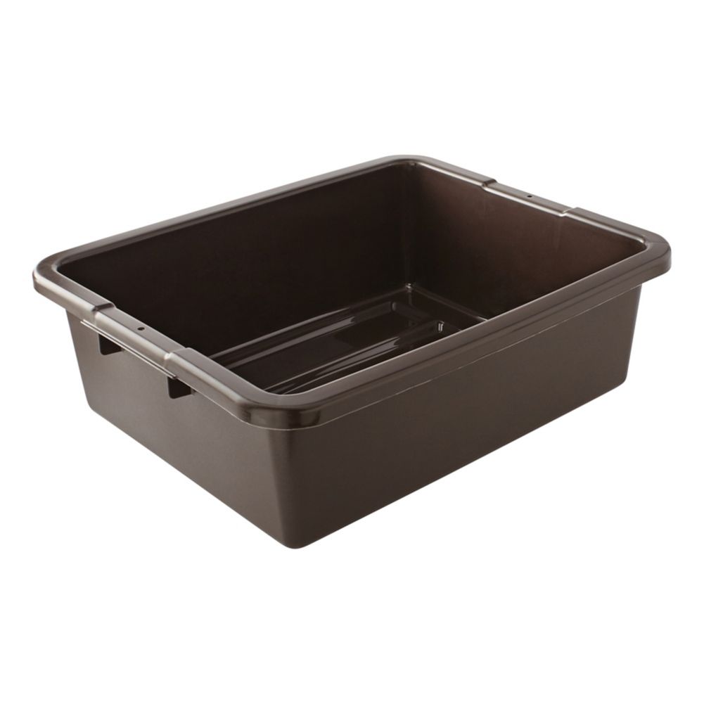 Rubbermaid Brown Undivided 7 Gal Bus / Utility Box
