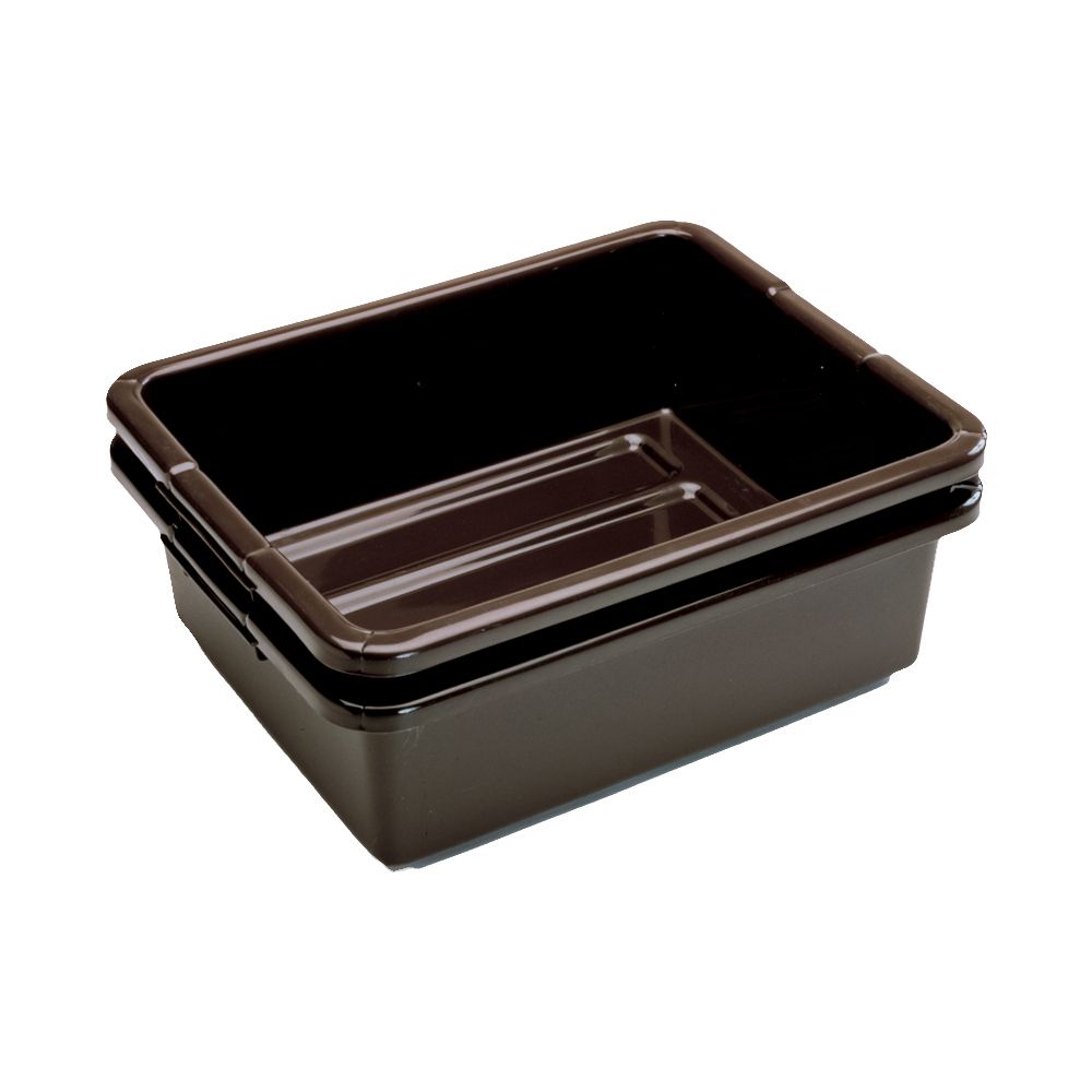 Rubbermaid Brown Undivided 7 Gal Bus / Utility Box