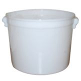 Food Storage Container, Natural, Round 32 Qt
