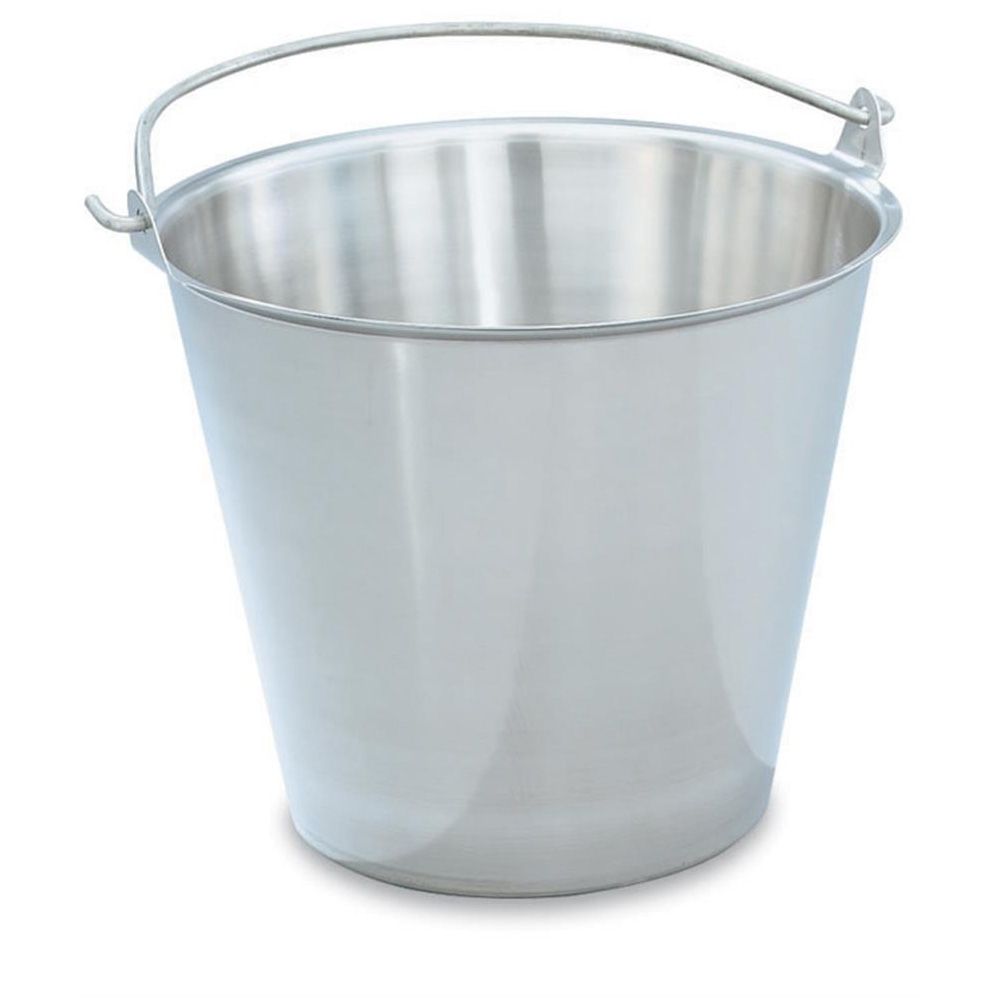 Vollrath Tapered S/S 12.5 Qt. Dairy Pail w/ Handle
