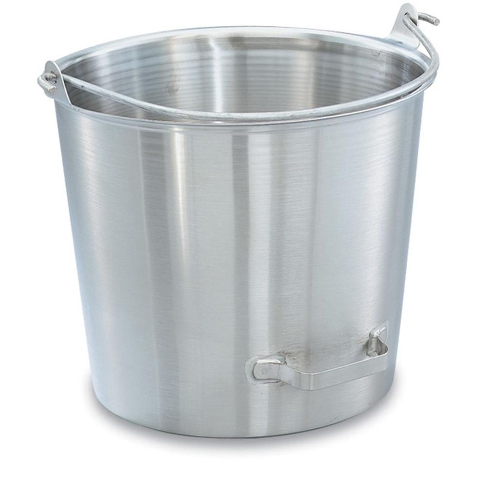 Vollrath Tapered S/S 14.75 Qt. Dairy Pail w/ Side-Tilting Handle