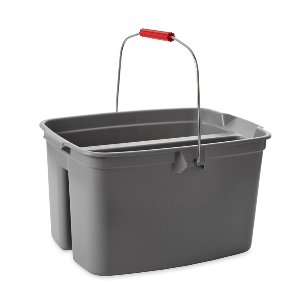 Rubbermaid Gray 19 Qt Double Pail
