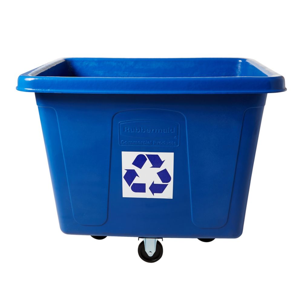 Rubbermaid Blue 16 cu ft Recycling Cube Truck