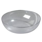 Round Pebbled Bowl, Clear, 33 Qt
