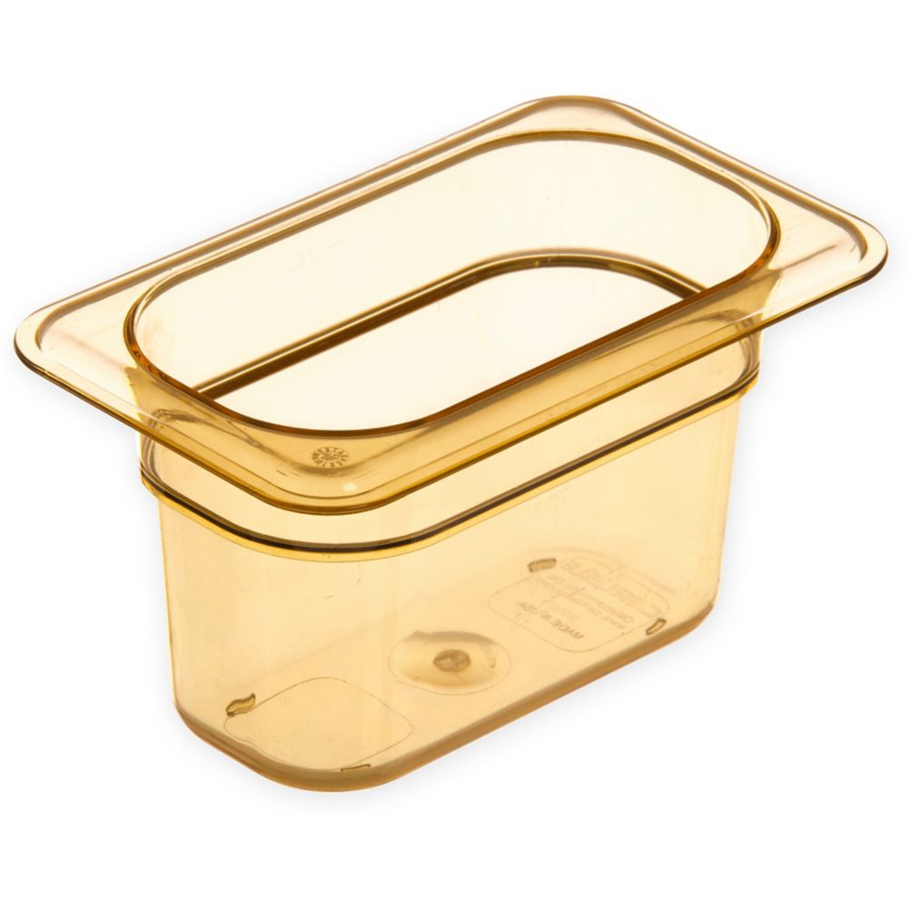 Top Notch&reg; 1/9 Size Food Pan, Amber, 1 Qt