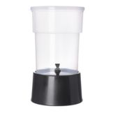 Carlisle Round Beverage Dispenser w/ Base, Clear, 5 Gal