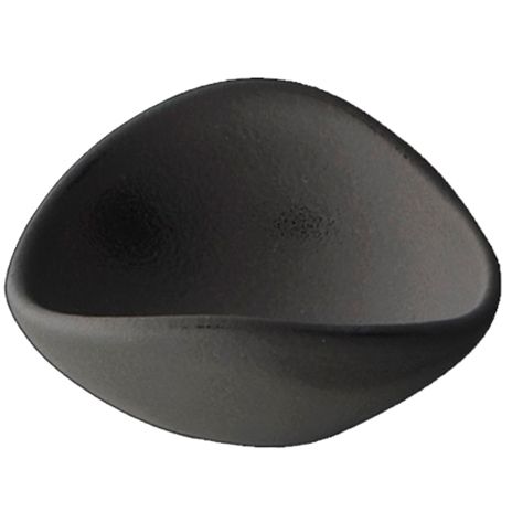 Bugambilia Black Resin Coated 8.45 Oz Small Round Condiment Bowl