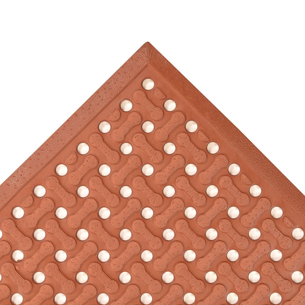NoTrax&reg; Red 3' x 5' Superflow&reg; Floor Mat